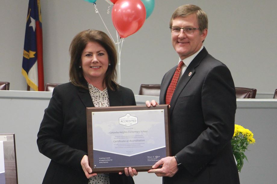Catawba Heights Elementary earns accreditation as a quality school Catawba Heights Elementary earns accreditation as a quality school